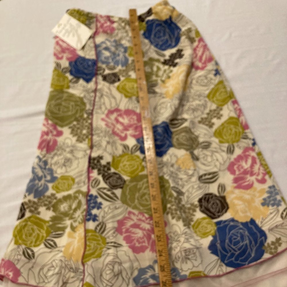 Plus Size Floral Skirt